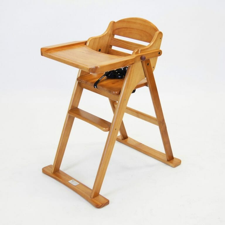 Babyhood Timber Folding High Chair Bubs n Grubs