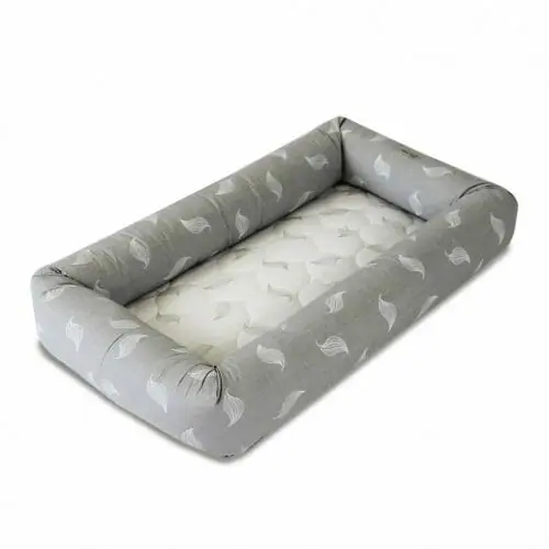 Babyhood Cosy Crib Grey Leaf Babyhood Cosy Crib Grey Leaf
