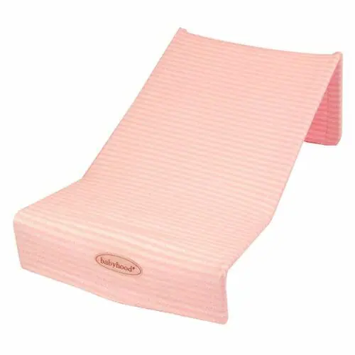 Babyhood Bath Support Towelling Pink Stripes Babyhood Bath Support Towelling Pink Stripes