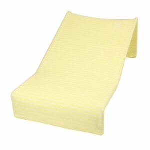 Babyhood Bath Support Towelling Yellow With White Stripes