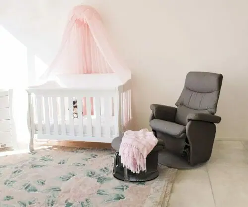Babyhood Manhattan Glider Chair Charcoal Lifestyle Babyhood Manhattan Glider Chair Charcoal Lifestyle