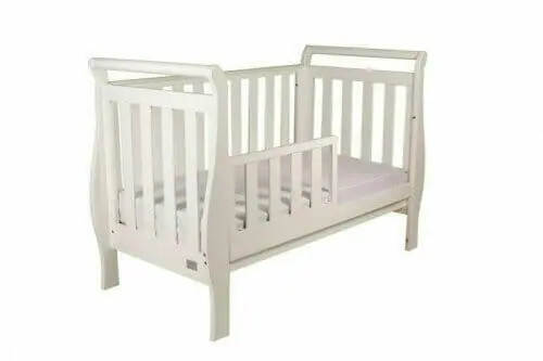 Babyhood Georgia Sleigh Cot White Toddler Bed Babyhood Georgia Sleigh Cot White Toddler Bed