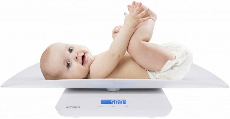 Oricom DS1100 Scale with baby