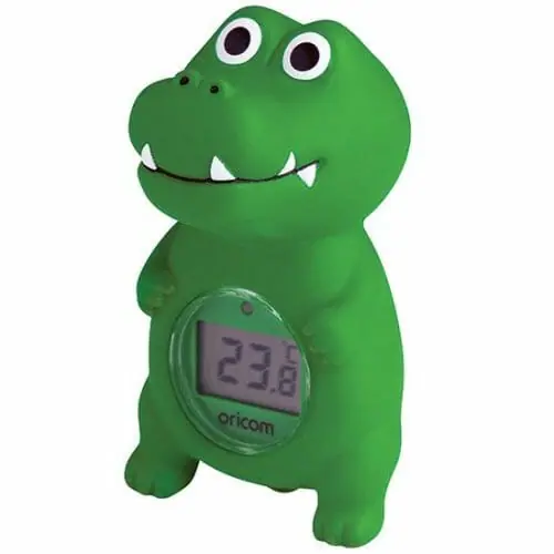 Oricom Digital Bath and Room Thermometer Croc