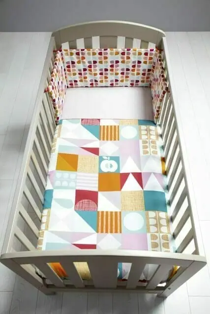 Mamas & Papas Patternology Geometric Cotbed Quilt Overhead