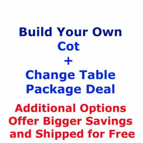 Build Your Own Cot and Change Table Package Deal