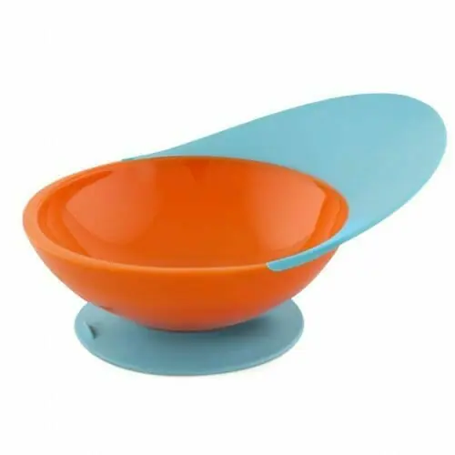 Boon Catch Bowl Toddler Bowl with Spill Catcher Blue Orange Boon Catch Bowl Toddler Bowl with Spill Catcher Blue Orange