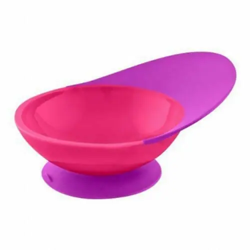 Boon Catch Bowl Toddler Bowl with Spill Catcher Grape Magenta Boon Catch Bowl Toddler Bowl with Spill Catcher Grape Magenta
