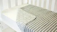 Amani Bebe Summer Stripe Quilt Grey Side B