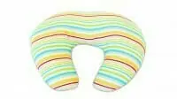 Up In The Sky Nursing Pillow Turquoise Stripe Side B