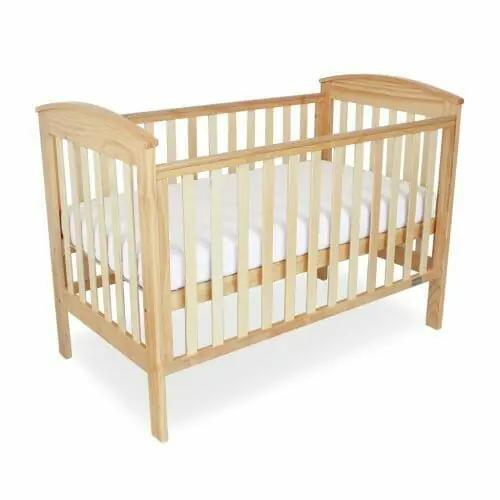 Babyhood Classic Curve Cot Natural Bassinet Mode Drop Side Up Babyhood Classic Curve Cot Natural Bassinet Mode Drop Side Up