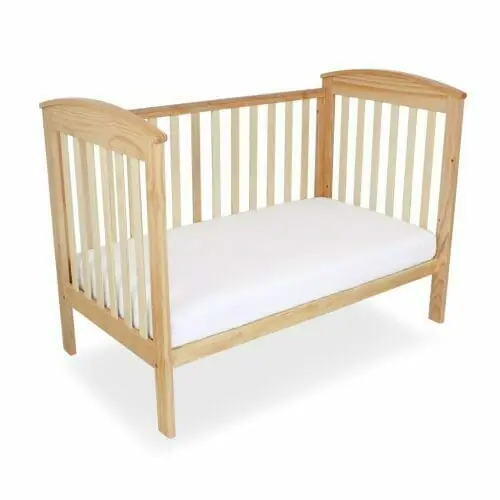 Babyhood Classic Curve Cot Natural Toddler Bed Mode Babyhood Classic Curve Cot Natural Toddler Bed Mode