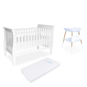 Babyhood Classic Sleigh Cot 4 Pce Cot Package Deal 1