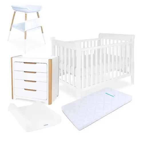 Babyhood Classic Sleigh 5 Pce Cot Package Deal Babyhood Classic Sleigh 5 Pce Cot Package Deal