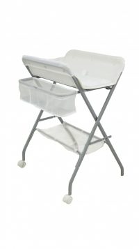 Babyhood 3 in 1 Deluxe Bath Stand, Change Table and Laundry Stand - White side view