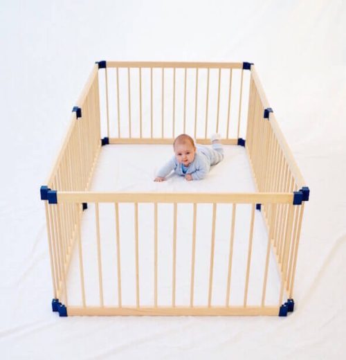 Wooden Playpen 3 in 1 Deluxe Hexagonal Bubs n Grubs