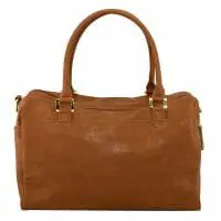 Isoki Double Zip Satchel Amber Back