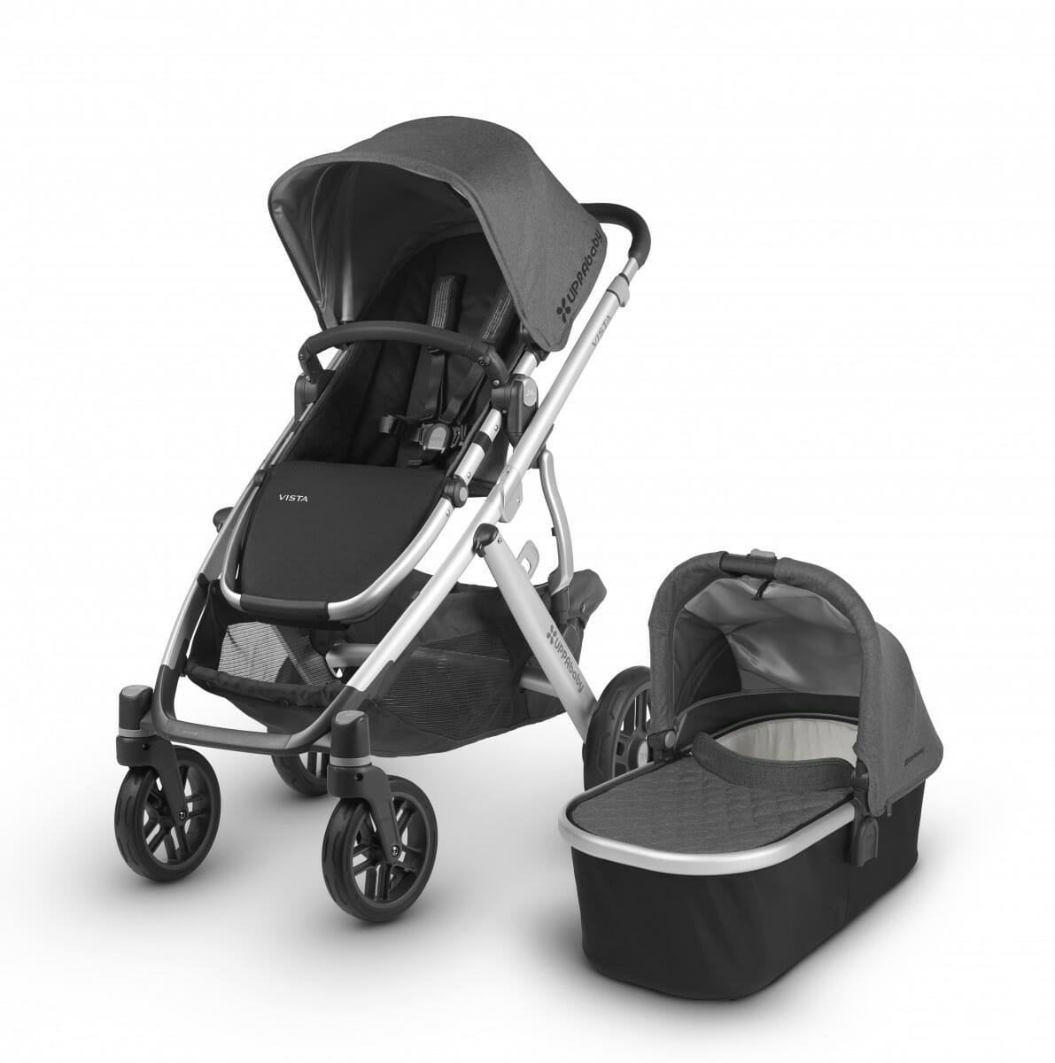 UppaBaby Vista Stroller & & Rumble Seat + UPPER adapters
