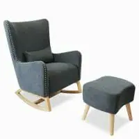 Babyhood Valencia Rocking Chair Charcoal Grey