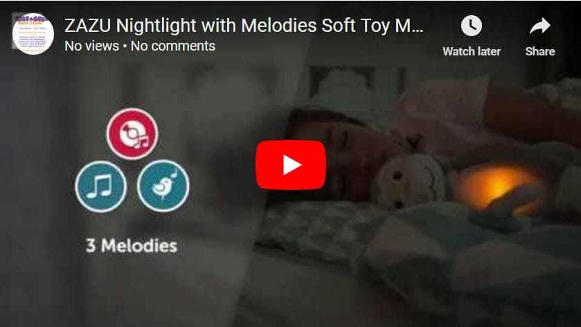 ZAZU Nightlight with Melodies Soft Toy