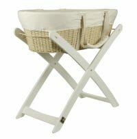 Bebe Care Moses Basket And Stand White