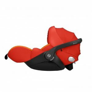 Cybex Cloud Q Autumn Gold Side Handle Down