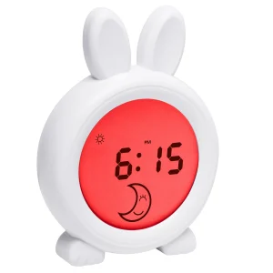 Oricom Sleep Trainer Bunny Red Screen Angle
