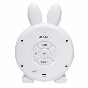 Oricom Sleep Trainer Clock Bunny Rear View