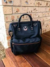 Isoki Byron Backpack Black Nylon Lifestyle