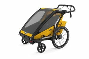 Thule Chariot Sport 2 Midnight Black Spectra Yellow 4 Wheels