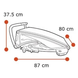 Thule Chariot Sport 2 Size Folded