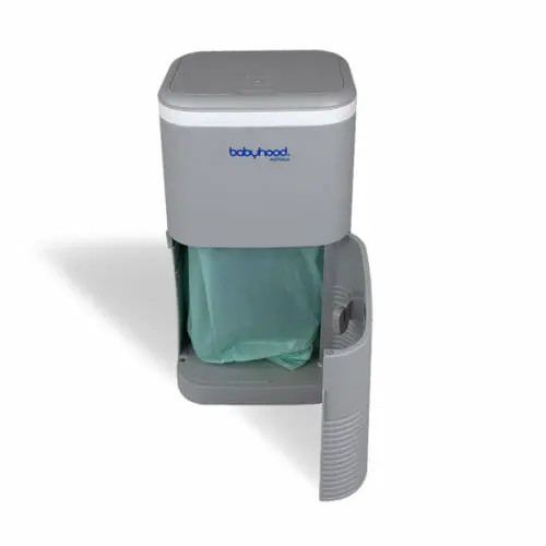 Babyhood Nappy Bin Front View Front Open Babyhood Nappy Bin Front View Front Open