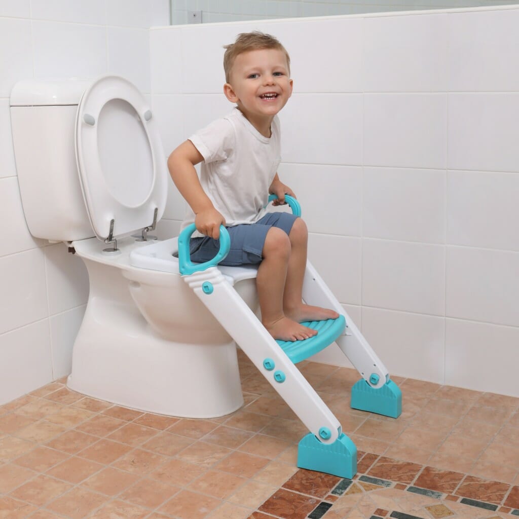 Dreambaby Step Up Toilet Topper Aqua White