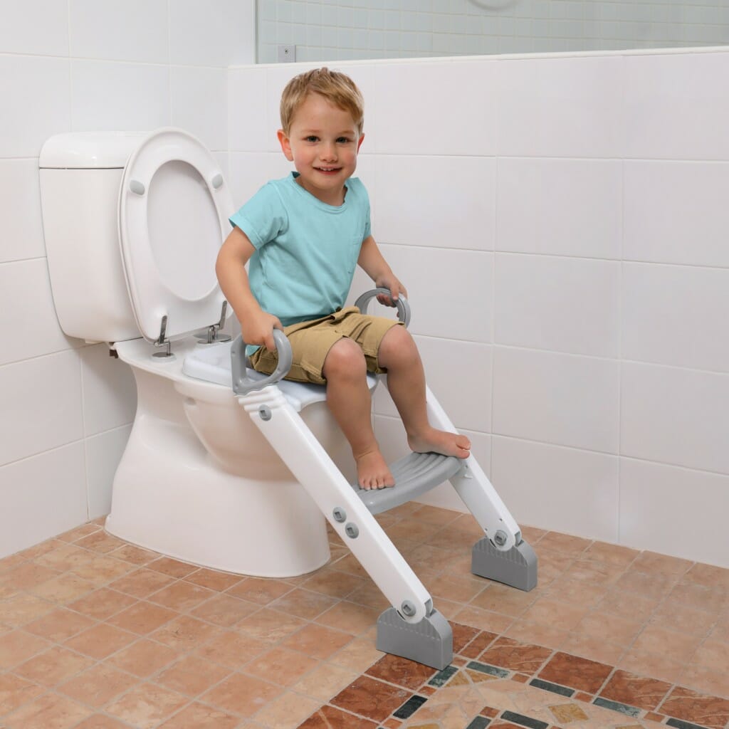 Dreambaby Step Up Toilet Topper Grey White 2
