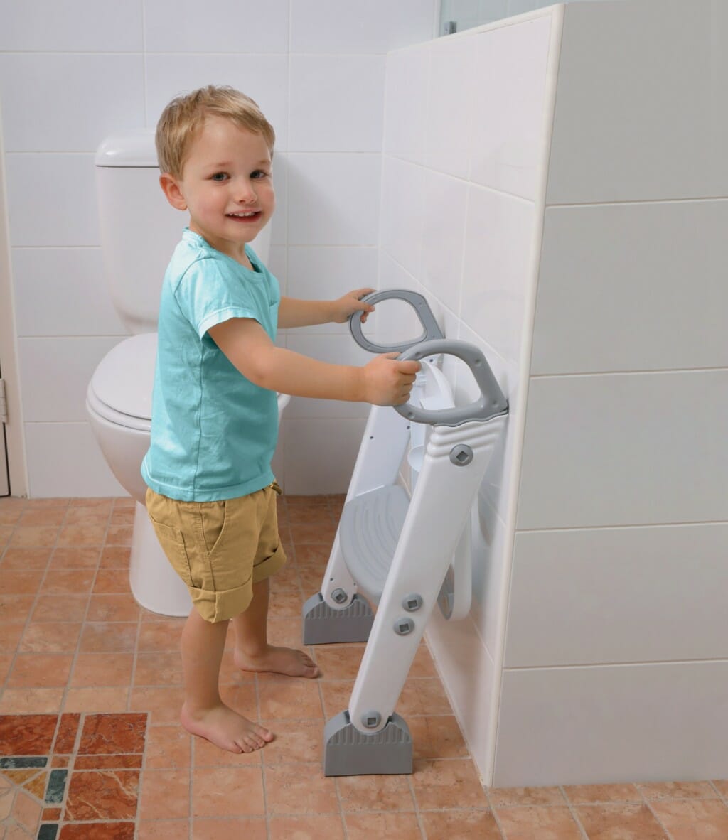 Dreambaby Step Up Toilet Topper Grey White