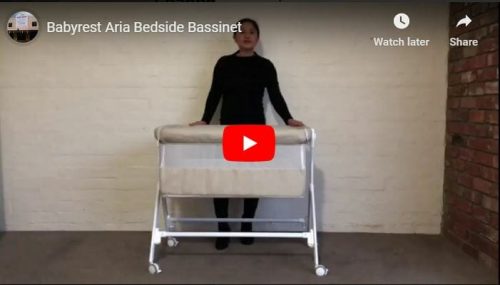 Babyrest Aria Bedside Bassinet Video
