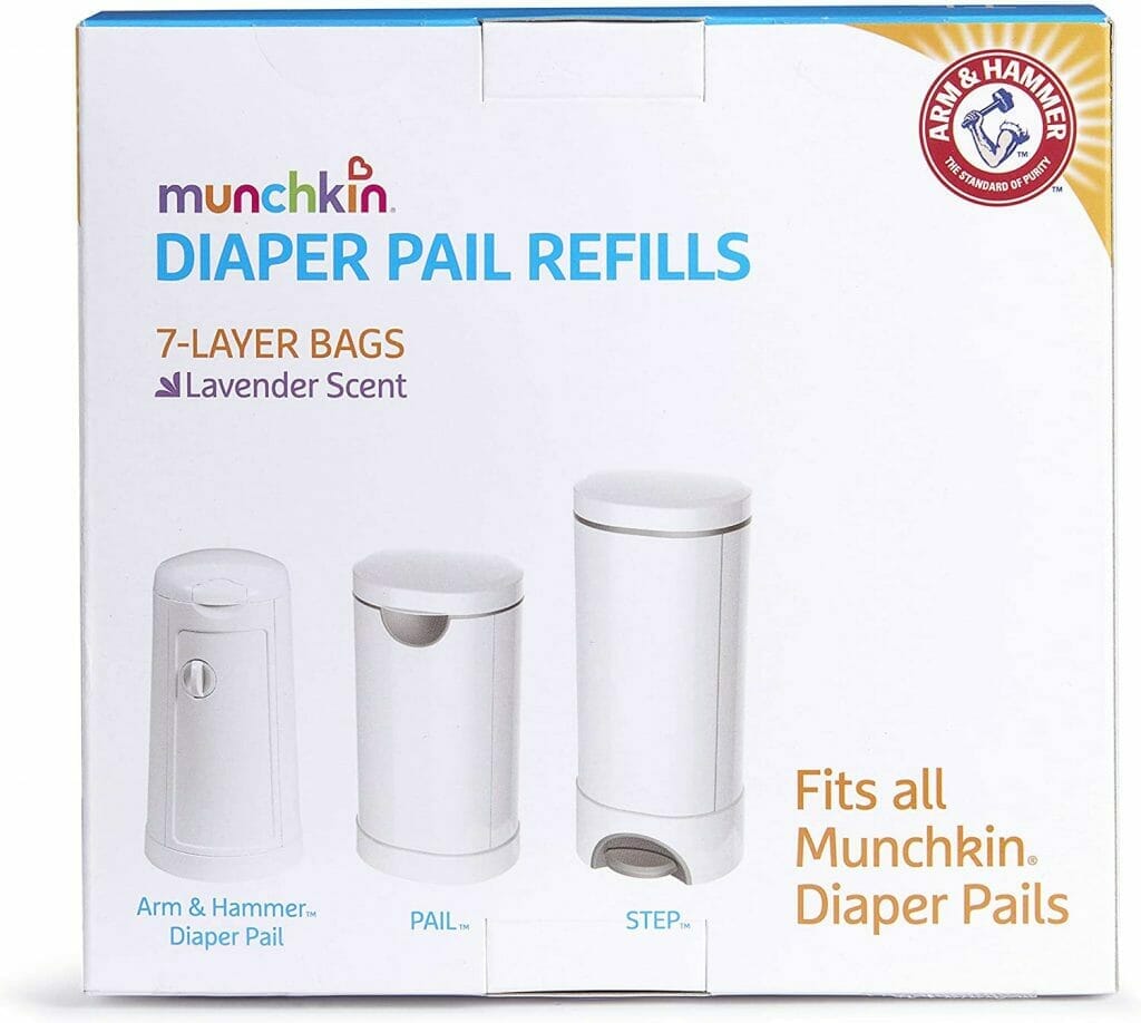 Munchkin Diaper Pail Bag Refills 20 Bags Bubs n Grubs