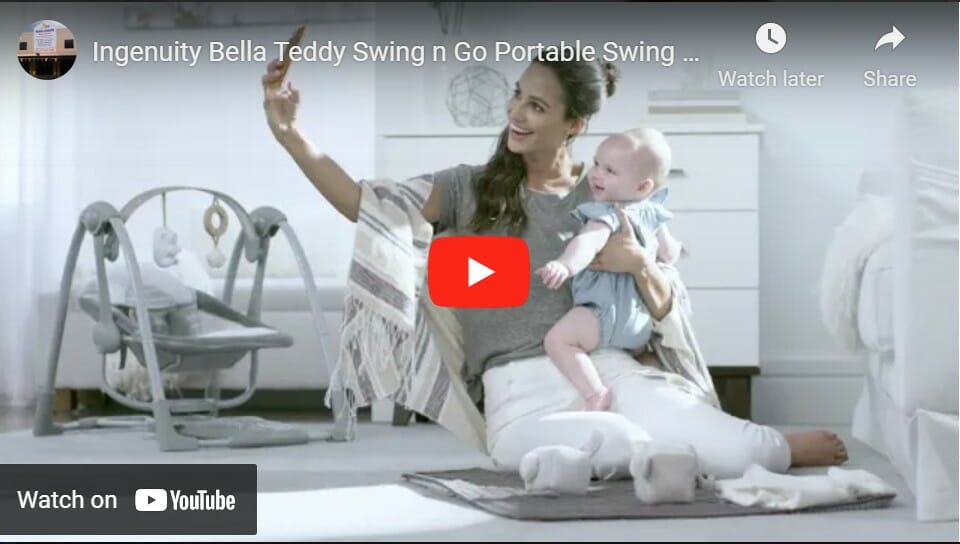 Ingenuity Bella Teddy Swing N Go Portable Swing Video Thumb