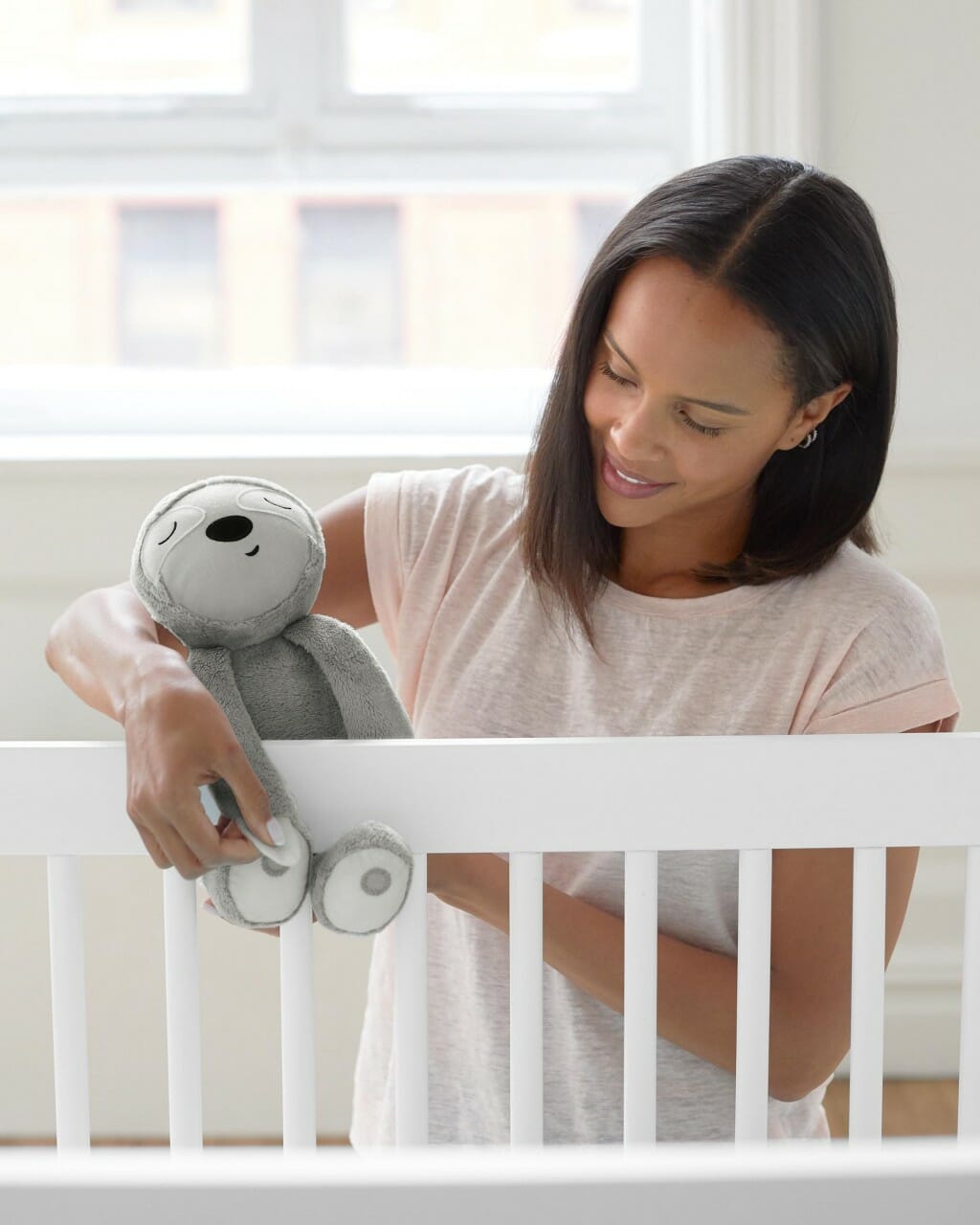 Skip Hop Cry Activated Soother Sloth Easy To Install On Cot