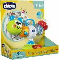 Chicco Phill The Caterpillar Highchair Toy Packaging
