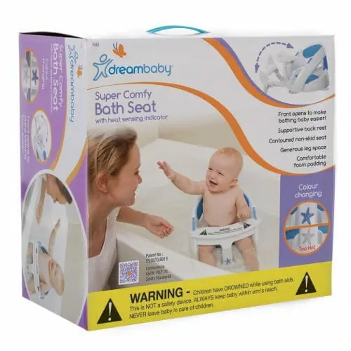 Dreambaby Super Comfy Deluxe Bath Seat Packaging Dreambaby Super Comfy Deluxe Bath Seat Packaging
