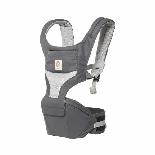 Ergobay Hip Seat Cool Air Mesh Baby Carrier Carbon Grey