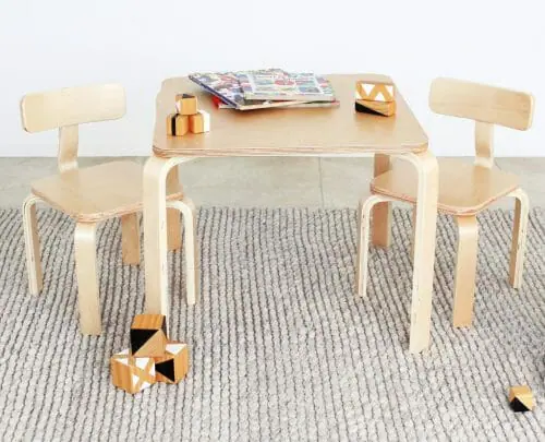 Babyhood Scandi Playing Table & Chairs Natural Babyhood Scandi Playing Table & Chairs Natural