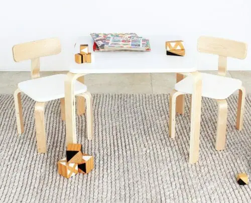 Babyhood Scandi Playing Table & Chairs White Babyhood Scandi Playing Table & Chairs White