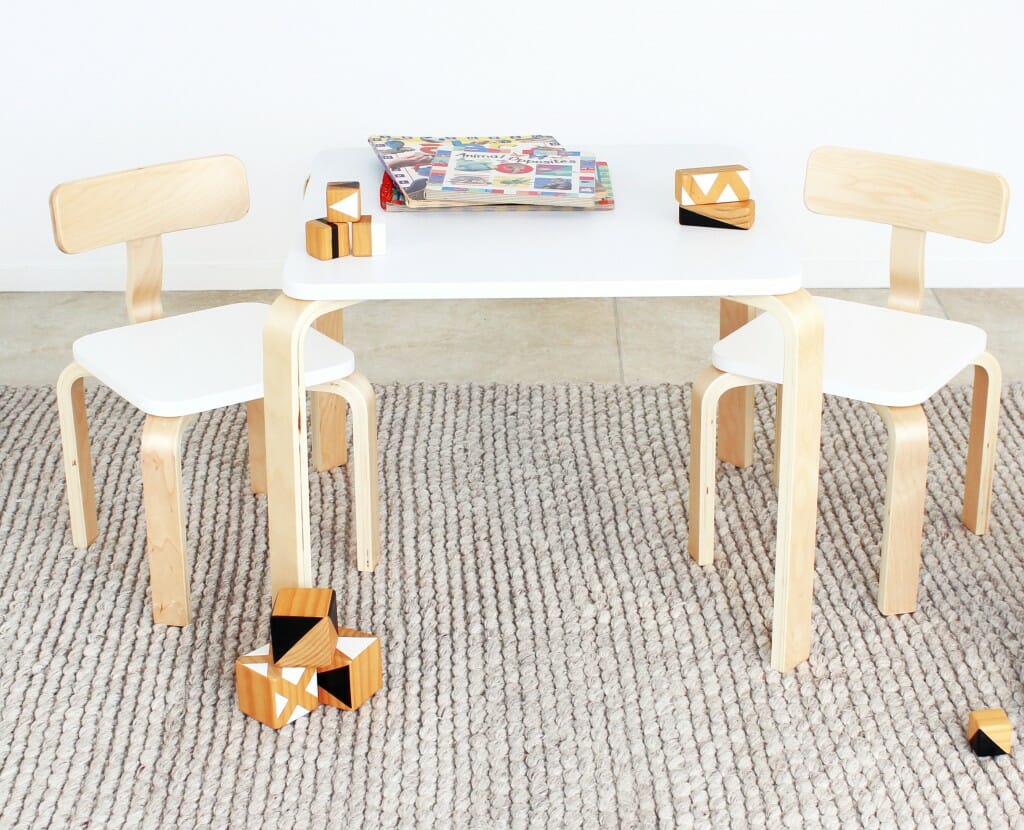 Babyhood Scandi Playing Table & Chairs White