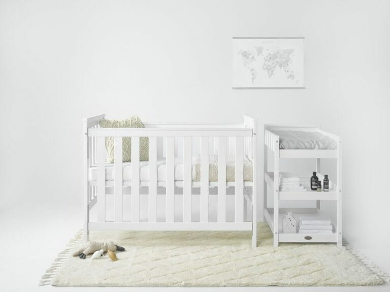 Sunbury Tiburon Cot + Mattress Bubs n Grubs