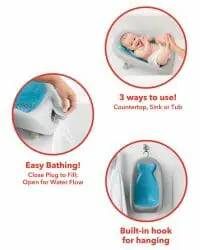 Skip Hop Moby Recline & Rinse Bather Features