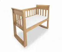 Sandton Sleigh Cradle, Bassinet And Rocking Seat Side Removed Natural