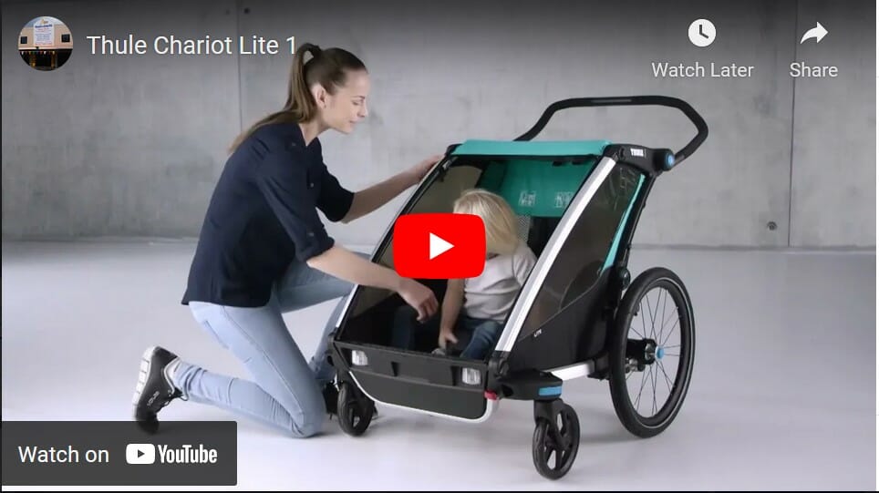 Copertura A Rete Thule Anti-insetti Per Chariot Lite 2 - Colore Blu-verde, Protegge Da Zanzare E Moscerini