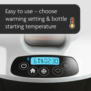 Baby Brezza Safe And Smart Bottle Warmer Controls